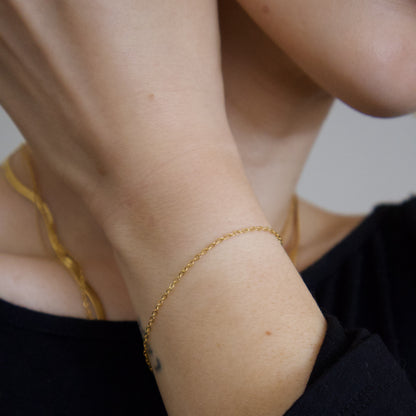 18k Gold Plated Delicate Chain Bracelet