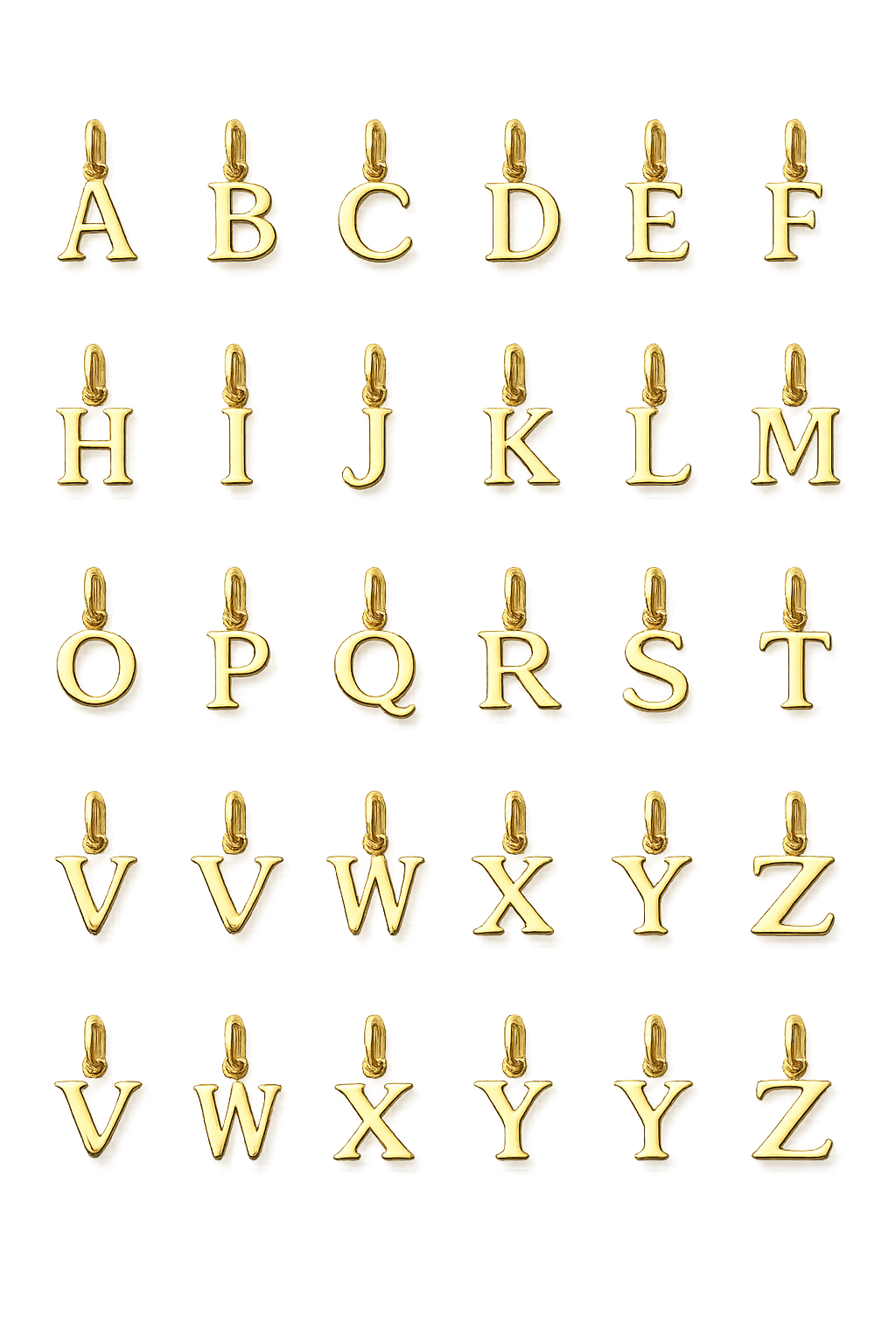 18k Gold Plated Initial Necklace