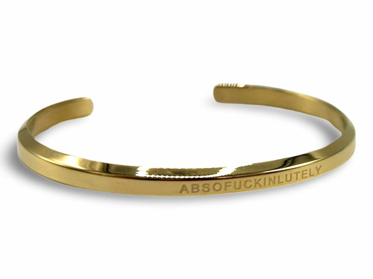 18k Gold Plated 'Affirmation' Bangles