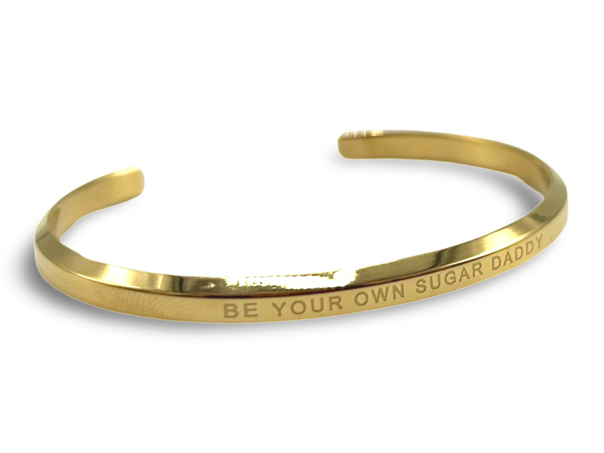 18k Gold Plated 'Affirmation' Bangles