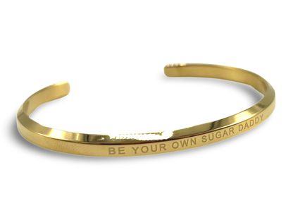 18k Gold Plated 'Affirmation' Bangles