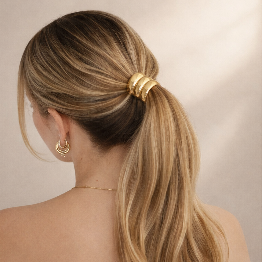 Gold Layered Hair Elastic