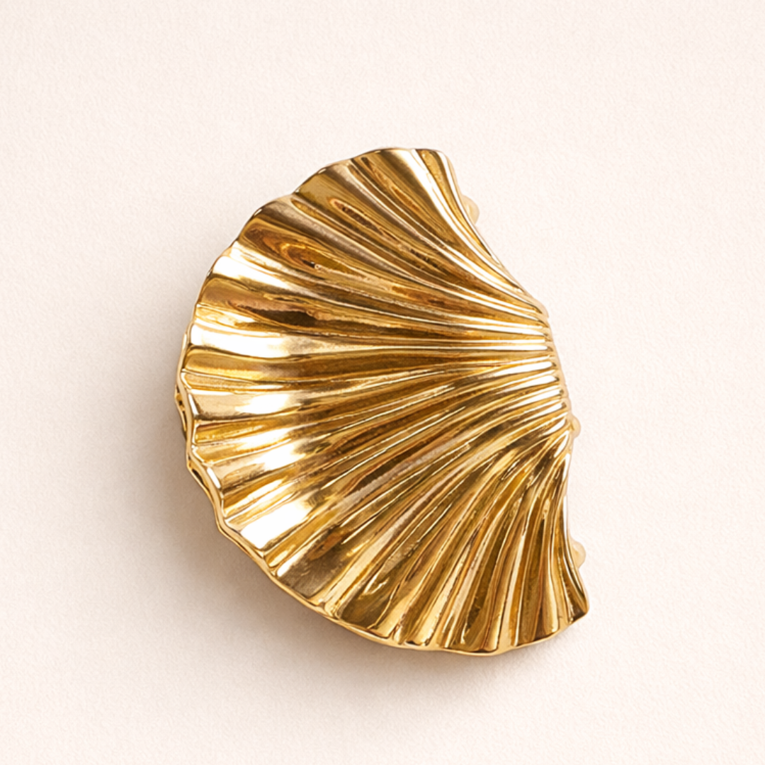 Gold Shell Claw Clip