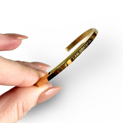 18k Gold Plated 'Affirmation' Bangles