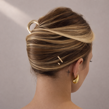 Large French Gold Hair Pin