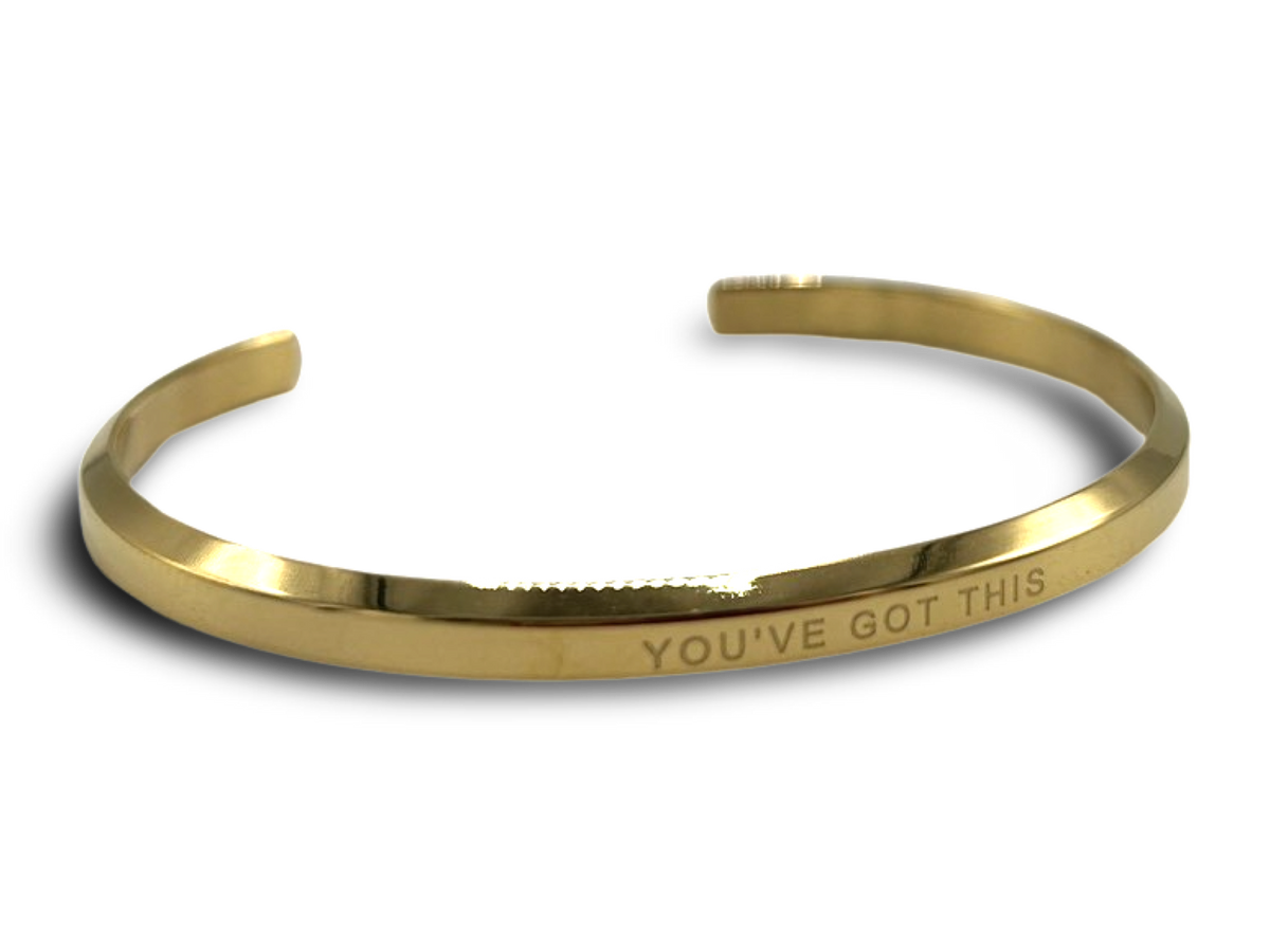 18k Gold Plated 'Affirmation' Bangles