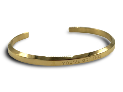 18k Gold Plated 'Affirmation' Bangles